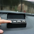 Miniatyrbild 5 av 5: 2-pack svart myntbox bil myntbörs förvaringsbox myntorganisatör