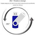 Miniatyrbillede 5 af 5: Usb Flash Drive 128gb Usb 3.0 Usb Stick Swivel Memory Stick Højhastighedspen