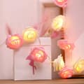 Roseblomster Lyslenke 20LED Lyslenke Romantiske Blomsterroser Fe