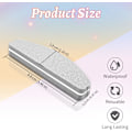 Miniatyrbild 3 av 5: 20 Stycken Nagelbuffer, 100/180 Grit Nagelbuffer Nagel Slipblock, Professionell Nagelpoleringsfil för Slipning av Akryl- eller Gelnaglar Naturligt Grå