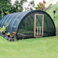 Miniatyrbillede 4 af 5: Pin Skygge Net 80% Forstærket Skygge Sejl Tyk Vindtæt Drivhus Net med Øjer til Plant Dække/Drivhus/Have/Pergola (3m x 4m)