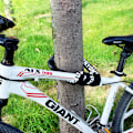 Miniatyrbillede 2 af 5: Kode Cykelkædelås (14 farver) Cykellås Cykellås Kædelås med 5-cifret kodeord til cykel, dør, port (sort)