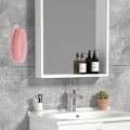Miniatyrbilde 3 av 4: 3-delt Silikon Hodebunnsmassasje Børst, Eksfoliering - Kroppspleie, Badebørste, Kroppsbørste (Rosa, 13,5 * 8 * 3,6 cm)