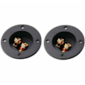 Miniatyrbillede 1 af 5: Way Højttaler Terminalblok 2 stk. Højttaler Terminal Binding Post til Subwoofer Kabel Stik Terminaler
