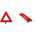 Miniatyrbillede 3 af 5: Foldbar LED Advarselstrekant Sikkerhed Bil/Vejsides Refleks Emergency Trekant Reflektor Blinkende Lys