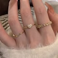 Miniatyrbillede 4 af 5: Moderigtig almindelig ring, personlig åbning justerbar tredelt F