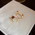 Miniatyrbillede 1 af 5: 2 stk. Justerbar Åben Hjerte Ring Konstellation Måned Bånd