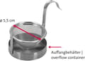 Miniatyrbilde 2 av 5: Te-filter/sil, med holder, Teatime, rustfritt stål