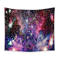Miniatyrbild 1 av 5: Väggbonad Lila Yttre Rymd Gobeläng Cool Trippy Nebula Unive
