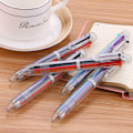 Miniatyrbillede 5 af 5: Multifarvet Pen Set - Klikbar Kuglepen med 6 Farver - Regnbue