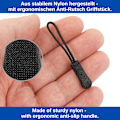 Miniatyrbild 5 av 5: 12 st Dragkedjekläppar Insats Svart Nylon Slider för Alla Reparationer, Dragkedjeersättningskläpp för Sportkläder, Ryggsäckar och Jackor
