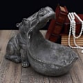 Miniatyrbillede 4 af 5: Hippopotamus Opbevaringsboks Statuer Kunsthåndværk Hippo Ornament Figurer