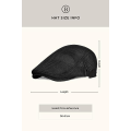 Miniatyrbilde 5 av 5: Beret Cap for Men Summer Mesh Breathable Drawstring Hat Newsboy F