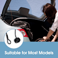 Miniatyrbild 4 av 4: Bilfixeringsrep, 2 stycken Bil Bakre Hyllrep, Universal Bilfixeringskedjerop, Bakre Hyllbagagerumsrep Fixeringsklämma, för VW Golf 6 5 4, MK6, MK5, GTI R