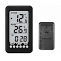 Miniatyrbillede 3 af 5: Trådløst Indendørs Udendørs Termometer Ur LCD Termometer ℃ / ℉ Digitalt Indendørs / Udendørs Termometer Ur Temperaturmåling med Sender