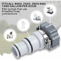 Miniatyrbild 4 av 4: 2 st pool slangadapter, Intex pool slangadapter, pool slangadapter