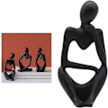 Miniatyrbillede 5 af 5: Tænkeren Statue, Resin Tænker Abstrakt Skulptur Statue Moderne Karakter