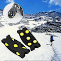 Miniatyrbillede 5 af 5: 2 stk. 5 pigge Crampon skridsikker skoovertræk bærbar klatresko S