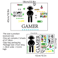 Miniatyrbild 4 av 5: Luminous Game Controller Stickers Väggdekaler Vardagsrum Sovrum