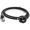 Miniatyrbilde 5 av 5: RJ45 Ethernet Skjøtekabel - Cat 5E/5 Cat 6 - Hann til Hunn - Skjermet Skrue - Panelmontering - LAN Internett Nettverkskabel 1.5 Meter