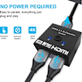 Miniatyrbillede 5 af 5: 2 i 1 HDMI-switcher 4k-udgang High Definition Bidirectional Swit