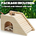 Miniatyrbild 3 av 5: Hermit Crab Climibing Toys Trä Hermit Crab Hideout Hermit Crab