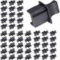 Miniatyrbillede 1 af 5: RJ45 Ethernet Hub Port Støvkappe Beskytter af FENGQLONG 50stk Sort