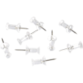 Miniatyrbild 1 av 4: Amazon Basics Push Pins Tacks, Klar plasttopp, Stålstift, 100-pack