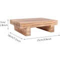Miniatyrbild 4 av 5: Robust Träpall Sängbord Robust Trätrappstege med Lastkapacitet för Vuxna och Barn