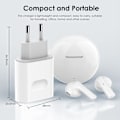 Miniatyrbild 5 av 5: USB-C-kontakt, 2-pack 20W snabbladdare för iPhone 15/14, Galaxy, Pixel, USBC Typ C väggströmadapter