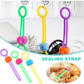 Miniatyrbilde 4 av 5: 15 stk Matposeforsegler, Plastmatposeklips, Matklips for Snacksposer, Oppbevaringsposer, Ladingkabel