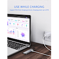 Pikkukuva 4 / 5: USB C -keskitin, USB C -sovitin MacBookille, 6-in-1 USB Type-C - HDMI 4K -moniporttikeskitin, yhteensopiva Type-C -kannettavien, kuten MacBook Pron, Dell XPS:n ja Chromebookin kanssa