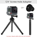 Miniatyrbillede 3 af 5: Tripodmontering Adapter i Aluminiumlegering med Skrue til GoPro Session GoPro Hero GoPro Max DJI Osmo Insta360 Actionkamera