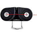 Miniatyrbillede 3 af 5: 1 stk. Cam Cleats med Wire Flaired Leading Ring (Sort), Plastik Cammatic Cl