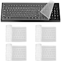 Miniatyrbillede 1 af 5: 4 stk. silikone tastaturbeskyttelse til computertastaturer, stationære computer K