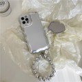 Miniatyrbild 2 av 5: Kompatibel med iPhone 14 Pro Max Case White Bracelet 3D Glitter