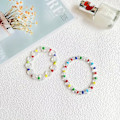 Miniatyrbillede 4 af 5: Farvede perler Glas Kærlighed Halskæder Armbånd Piger Farverige Sjov B