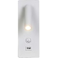 Miniatyrbillede 3 af 5: Væglamper Soveværelse Led Væglampe Indendørs Trappe Væglampe Hovedgærdekontakt/led 3w Cree Cob/korridor Garager Hoteller 360 Graders Rotation Hvid