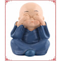 Miniatyrbilde 5 av 5: 4 stk Buddha-statue - Mini Monk Buddha Resin Figurine for Home Gar