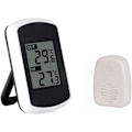 Miniatyrbild 1 av 5: Trådlös Inomhus-/Utomhustermometer, Räckvidd upp till 100 meter, Precisionsmätning, Tydlig Digital LCD-skärm för Hemmakontor