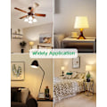 Miniatyrbild 4 av 5: Set med 6 varmvita E27 LED-lampor, 9W motsvarande 60W, 2700K standard A60