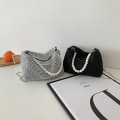 Miniatyrbild 5 av 5: Glitter Rhinestone Axelväska Kväll Kvinnor Lyxig Blank Handväska Crossbody väska