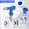 Miniatyrbillede 3 af 4: 6 pak reversible Airless spraydyser, Airless malersprøjter, spraydele til hjem, bygninger, dæk, hegn (211, 315, 417, 517, 515, 523)