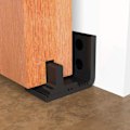 Miniatyrbild 1 av 5: Flexibelt Justerbart Väggfäste Skjutdörr Botten Golvguide, Enkel Installation, Svart