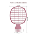 Pikkukuva 2 / 5: Afro-hiuskampa, 4 kpl/pussi Twists Curl Brush Comb Dreadlocks Tin Fo