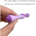 Miniatyrbild 3 av 5: 5,3 tum 1 st lila sömrivare i gummi med ergonomiskt grepp för att ta bort sömmar och stygn
