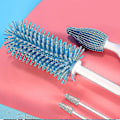 Miniatyrbild 4 av 5: 360° Suggkoppsrengöringsborste Set Bärbar För Hemma Resa Flaska (1 set)