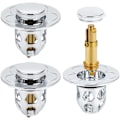 Miniatyrbillede 1 af 5: Pop-Up Håndvask Aftapning, 2 Pak Universal Pop-Up Håndvask Aftapning med Anti-Tilstopning Filter, Anti-Lugt Hårfilter, til 34-40mm Huller