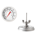 Miniatyrbillede 4 af 4: Analogt termometer, til grill/kød, til måling af temperaturen i kogepladsen, til grill/ryger, rustfrit stål, Ovn termometer