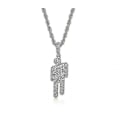 Miniatyrbild 3 av 4: Billie Eilish Damhalsband Silverhänge, berlocker